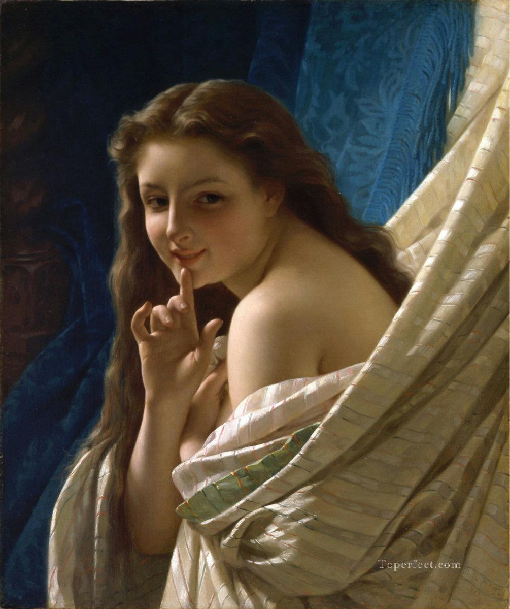 若い女性の肖像画 アカデミック古典主義 ピエール・オーギュスト・コット油絵